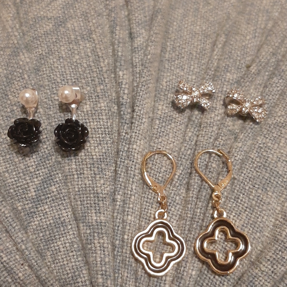 FREE WITH PURCHASE! 3 piece earring bundle